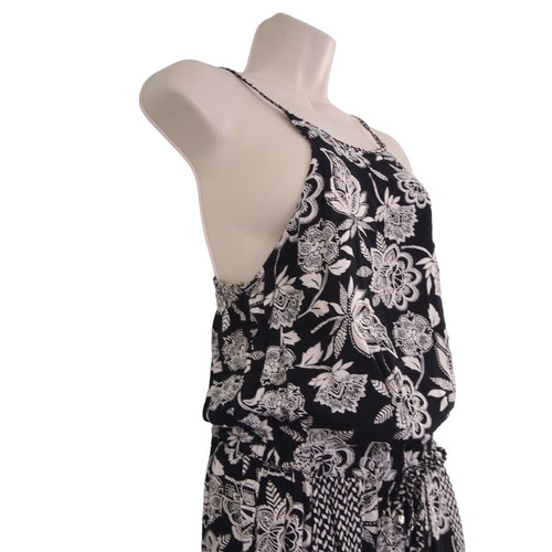 Mono floral negro American Eagle para mujer S Jogger bolsillos llamativos - Imagen 7 de 10