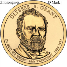 2011 US Presidential Dollar Ulysses S. Grant (D Mark) - Free shipping