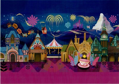 2025 Disney Parks Meet Me At Fantasyland Carousel Ann Shen 5x7 Postcard
