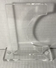 Plexiglass Wall Mount for Single Baseball Bat Display/Holder/Storage Clear New