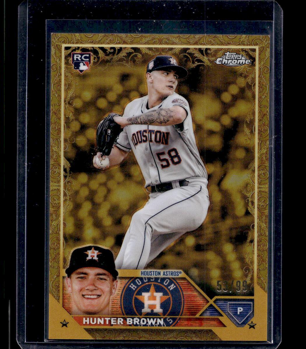 Hunter Brown 2023 Topps Gilded Collection #147 Rookie #/99 Houston Astros