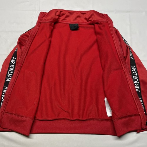 Nike Air Jordan Track Jacket Youth Size 4T Red Full Zip Hip Hop Streetwear Sport - Picture 2 of 10