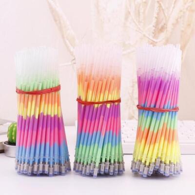 1Pcs Multi Color Rainbow Highlighters Gel Pens Pens AU Fluoresc Paint Pen E9G5