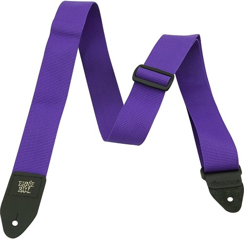 ERNIE BALL Guitar Strap Burgundy POLYPRO STRAP PURPLE - Picture 4 of 4