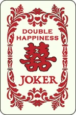 Mah Jongg Jong Mahjong 10 Joker Stickers Happiness - Set #066b  **Free Shipping*