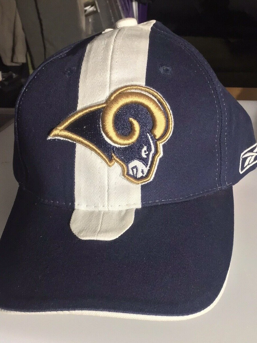 j VINTAGE LA Rams CAP St. NFL Reebok PLAYER Ram Hat Men Size OSFA