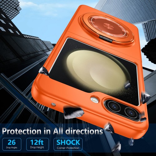 For Samsung Galaxy Z Flip 7 6 5 4 Magnetic Shockproof Ring Kickstand Case Cover - Picture 27 of 48