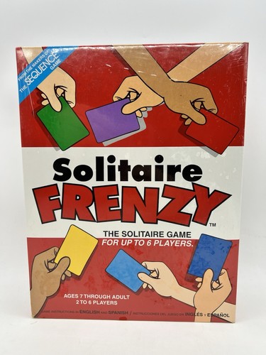 Solitaire Frenzy Card Board Game 2002 Jax Ltd for Up to 6 Players Complete NEW