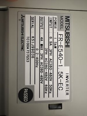 MITSUBISHI FR-E540-1,5K, Inverter: Power: 1,5 kW, FRE540-1,5K | ID3007 | PLC2DAY