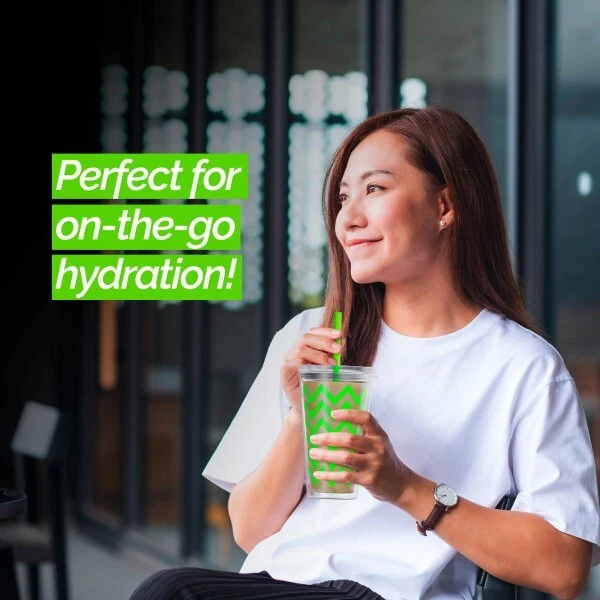 Vaso Copco Minimus Chevron Design Doble Aislamiento Libre de BPA 24 OZ, Verde Lima Foto 2 de 4