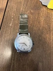 Vintage Timex US TIME Windup Watch Silver tone Made In USA  Running E5.8