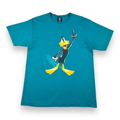 Vintage 90s Daffy Duck T-Shirt Looney Tunes Herren Medium Green Made in USA
