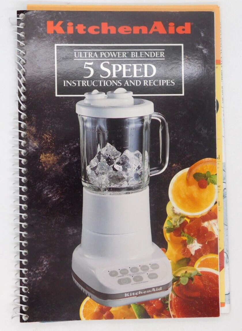 Book KitchenAid 5 Speed Ultra Power Blender Instructions Rec