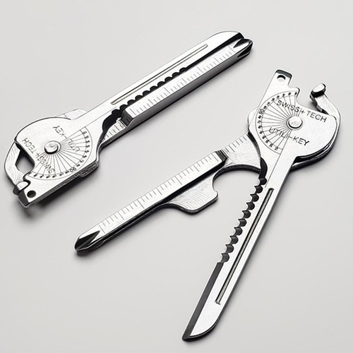 Taschen Schlüsselanhänger Multitool Schlüsselform Öffner Flucht Outdoor Werkzeug Zubehör" - Bild 6 von 14