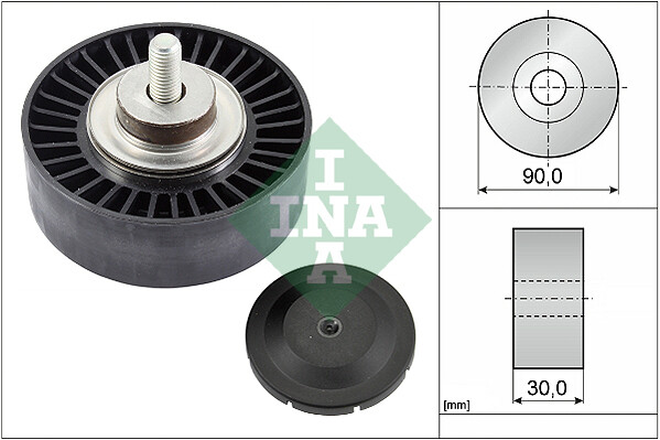 Ina 532 0752 10 Deflection/Umlenkrolle, Keilrippenriemen FüR Bmw-image