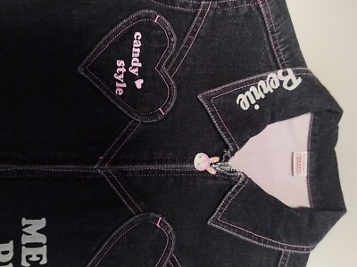(希少品) 平成レトロ mezzo piano ナイロンジャケット y2k mezzo piano denim jacket girls 160cm Japan kawaii heart