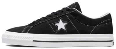 Size 10 - Converse One Star Pro Black White