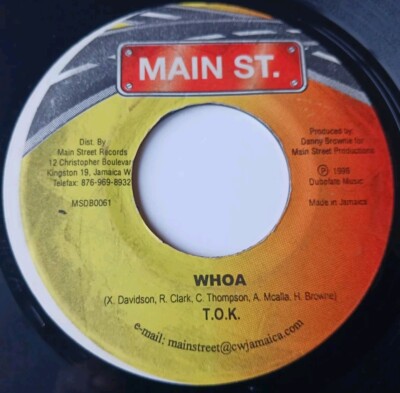 T.O.K. - Whoa / Heavy Metal Riddim Vinyl 45 - 1998 Main St. - Jamaica 