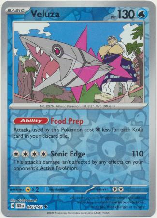 VELUZA 045/142 STELLAR CROWN POKEMON (REVERSE HOLO, NM)