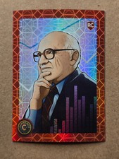 Cardsmiths Currency Series 2 Garnet Refractor #3 43/75 Milton Friedman
