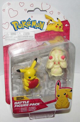 Pokemon 2022 Valentines Pikachu & Alcremie Battle Figure Pack