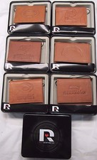 NFL Embossed Trifold Leather Wallet With Gift Box -Select- Team Below