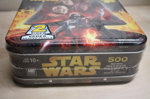Star Wars Darth Vader Shaped Puzzle 2 Sided 500 Pieces In Tin New Sealed - Picture 4 of 5
