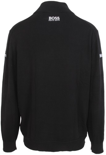 Porsche Motorsport Men's Hugo Boss Pullover Sweater Jumper Troyer Black - Picture 6 of 27