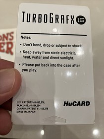 Champions Forever Boxing Turbografx 16 Hucard, Manual and Sleeve Tested