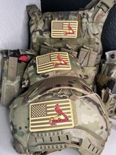 Military Combat American Flag St. Louis Cardinals￼ PVC Patch W Vlcro