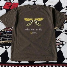 National Geographic Yellow Dragonfly Dark Chocolate T-Shirt S-5XL Unisex