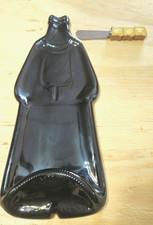 Upcycled Melted Italian Liquor Bottle Spoon Rest Charcuterie Board Joie Spreader