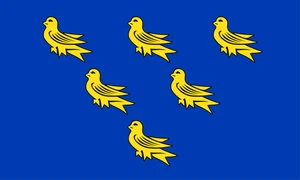 Sussex Flag Self Adhesive Vinyl Sticker