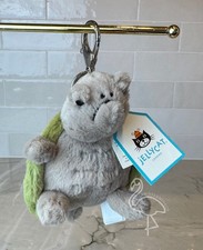 Jellycat Timmy Turtle Bag Charm - NWT New w Tags Sad Cute Key Chain - Authentic