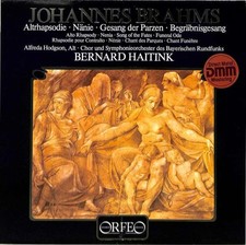 Orfeo Import Germany S-025 821 Brahms Alto Rhapsody Hodgson Haitink