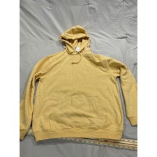 Gap NWT Mens Fleece Pullover Hoodie Yellow Long Sleeve Sweatshirt NWT Large