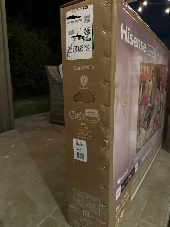 Hisense 55" Clase S7N CanvasTV 4K QLED Google Smart TV - ¡Nuevo! TV con marco de arte Foto 2 de 4