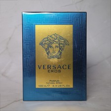Versace Eros Parfum Blue Factory Sealed Included Consistent Bold Versatile Scent