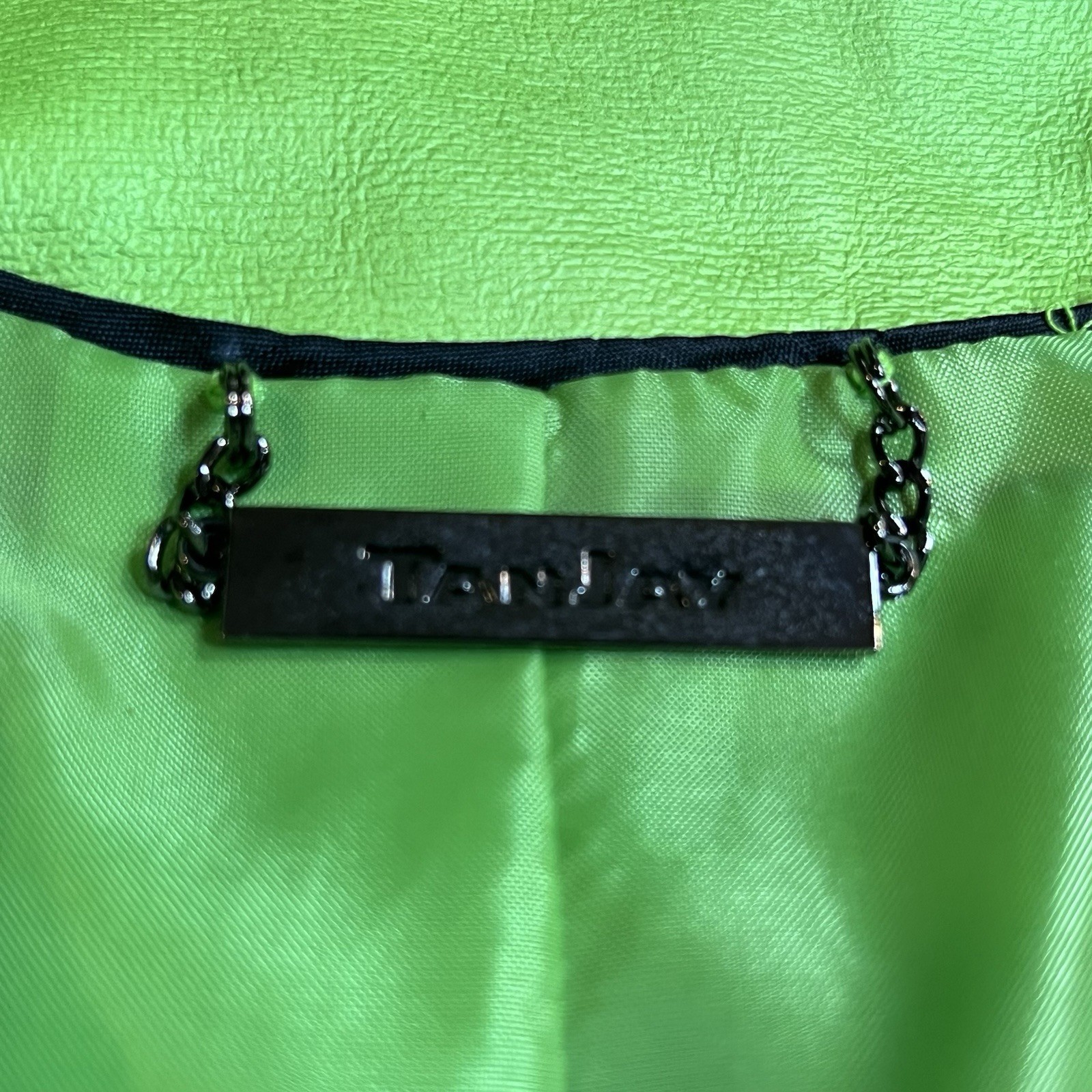 TanJay Green Zip Basic Jacket Mid-Length Zipped P… - image 7