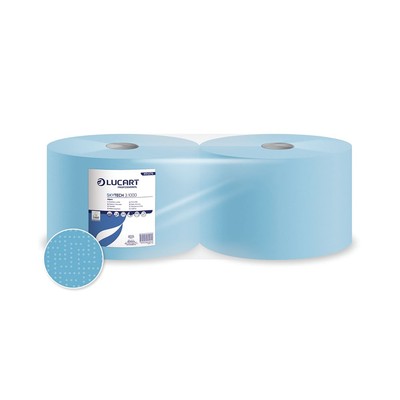 Lucart Professional Skytech 3.1000 Standfuß 3-lagig Papierrolle blau 2er Pack 85