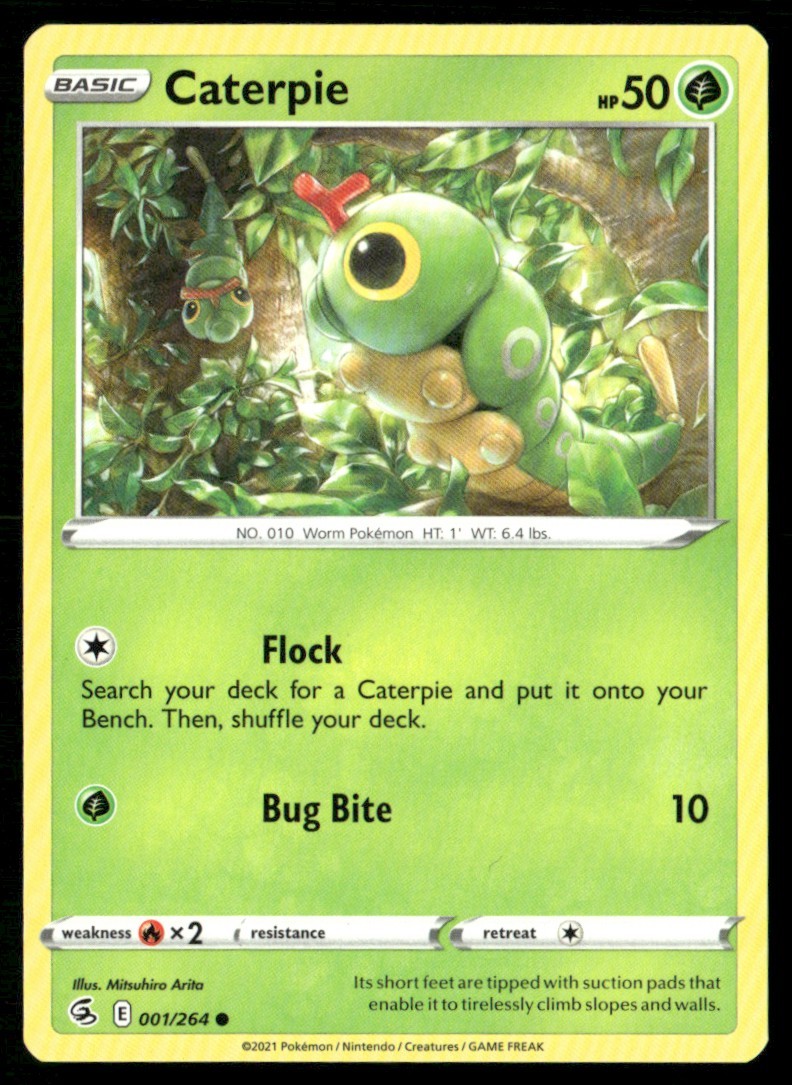 2021 Sword & Shield - Fusion Strike Caterpie Basic/Common #1