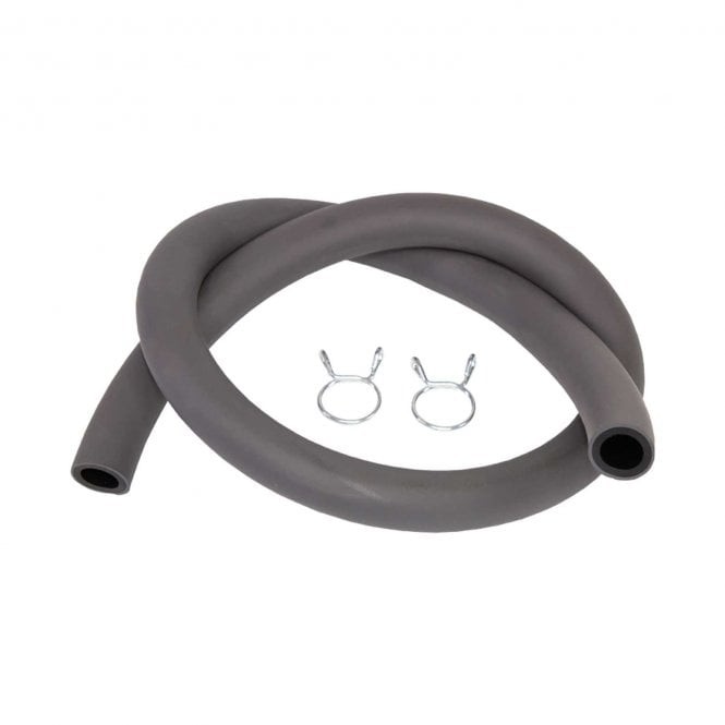 Apico MX Fuel Pipe - 6mm x 10mm x 0.5m w/Clips - Grey