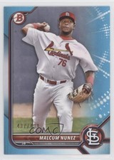 2022 Bowman Prospects Sky Blue Border 437/499 Malcom Nunez #BP-42 c2a