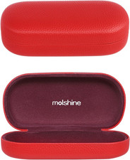 Hard Shell Leather Sunglasses Case,Classic Large Glasses Case for Women Men,Sung