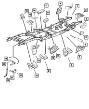 Genuine Mopar Steering Gear Bracket 68145457AA