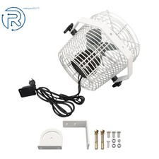 450 CFM 1/80 HP White Deep Guard Circular Fan High Speed Air Circulation Fan 8"