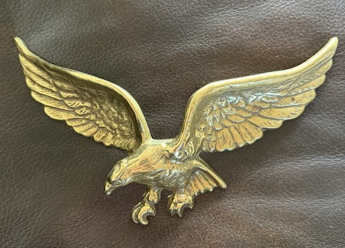 9" Brass Eagle Wall Door Hanging Bicentennial Virginia Metalcrafters