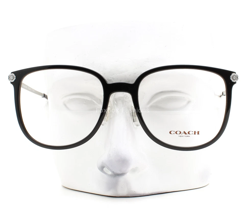 Gafas Coach HC 6241D 5002 pulidas negras sobre plateadas 54 mm con estuche Foto 2 de 4