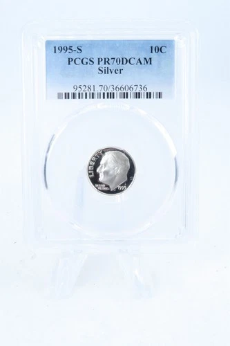 1995-S PCGS PR70DCAM Silver Roosevelt Dime Proof 10C