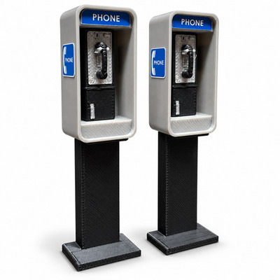 1:18 Scale Payphones (Set of 2) 3.75'' Action Figures GI Joe USS Flagg Diorama